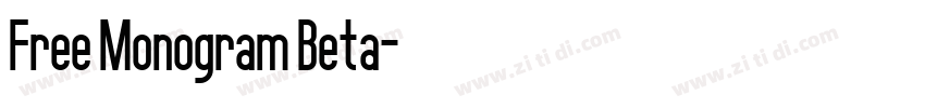 Free Monogram Beta字体转换